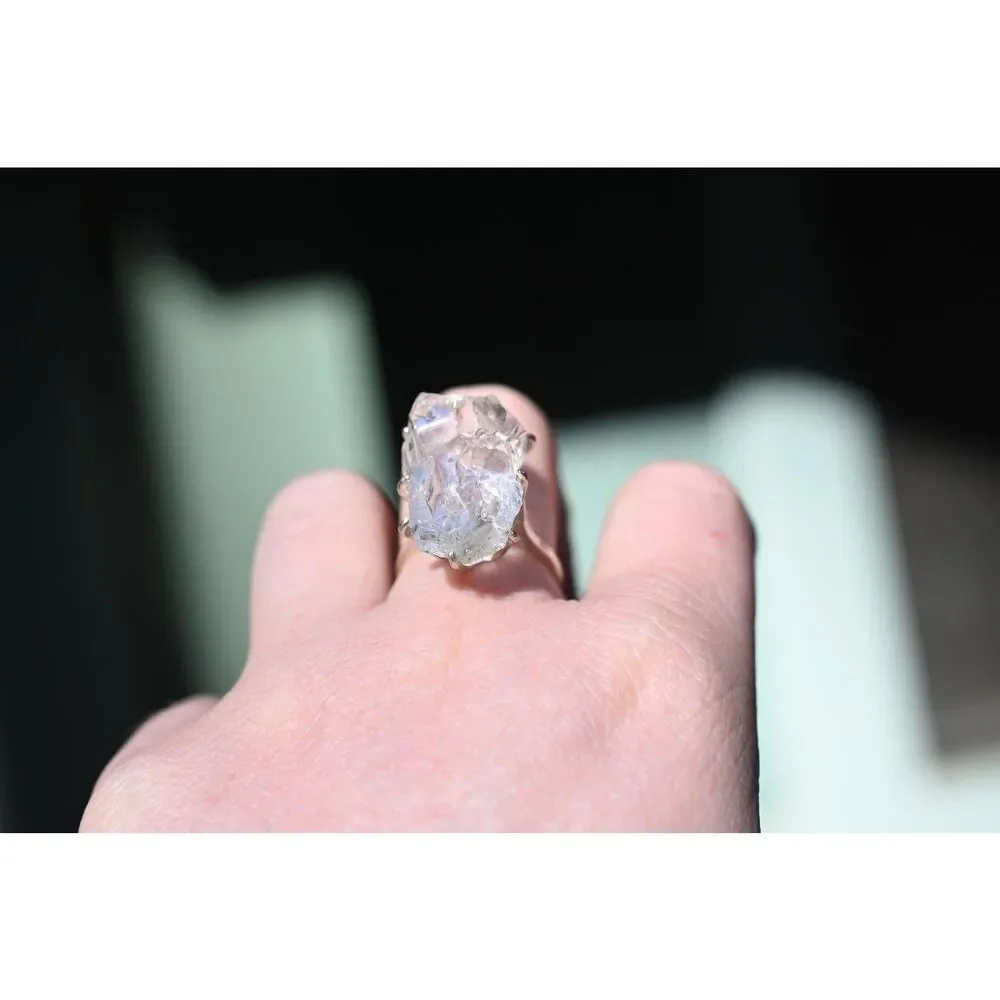 23x16x11mm or 24 carat Raw Lake County Diamond Ring